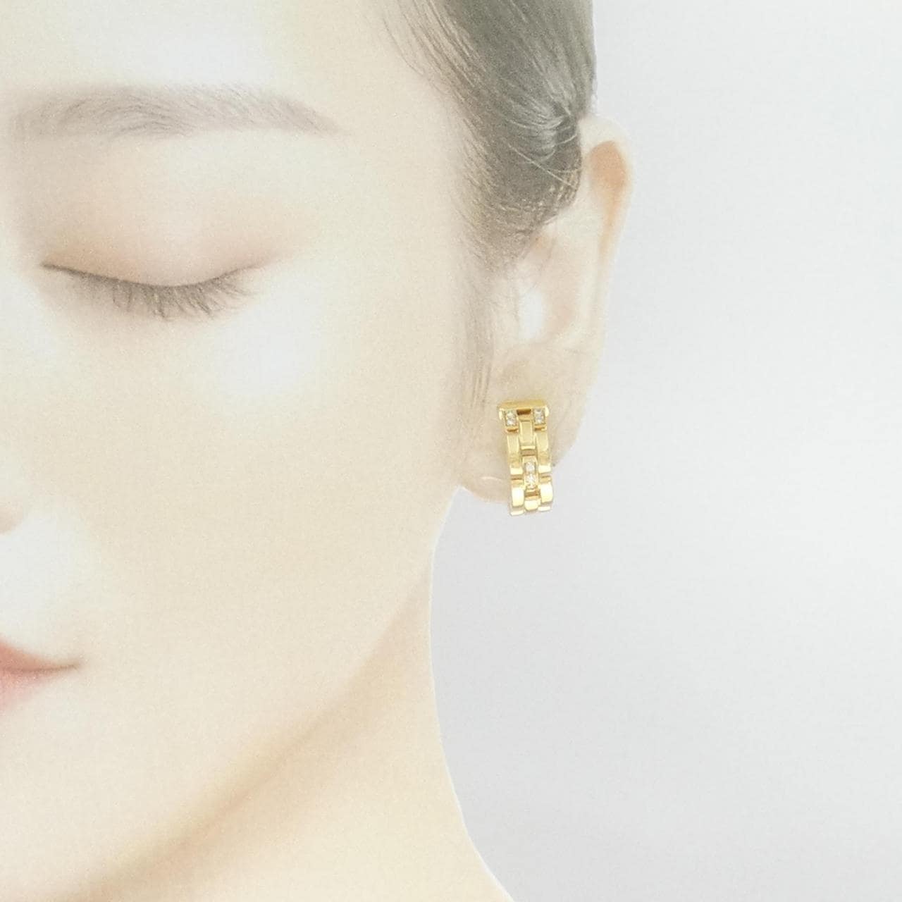 [vintage] Cartier Maillon Panthere Earrings