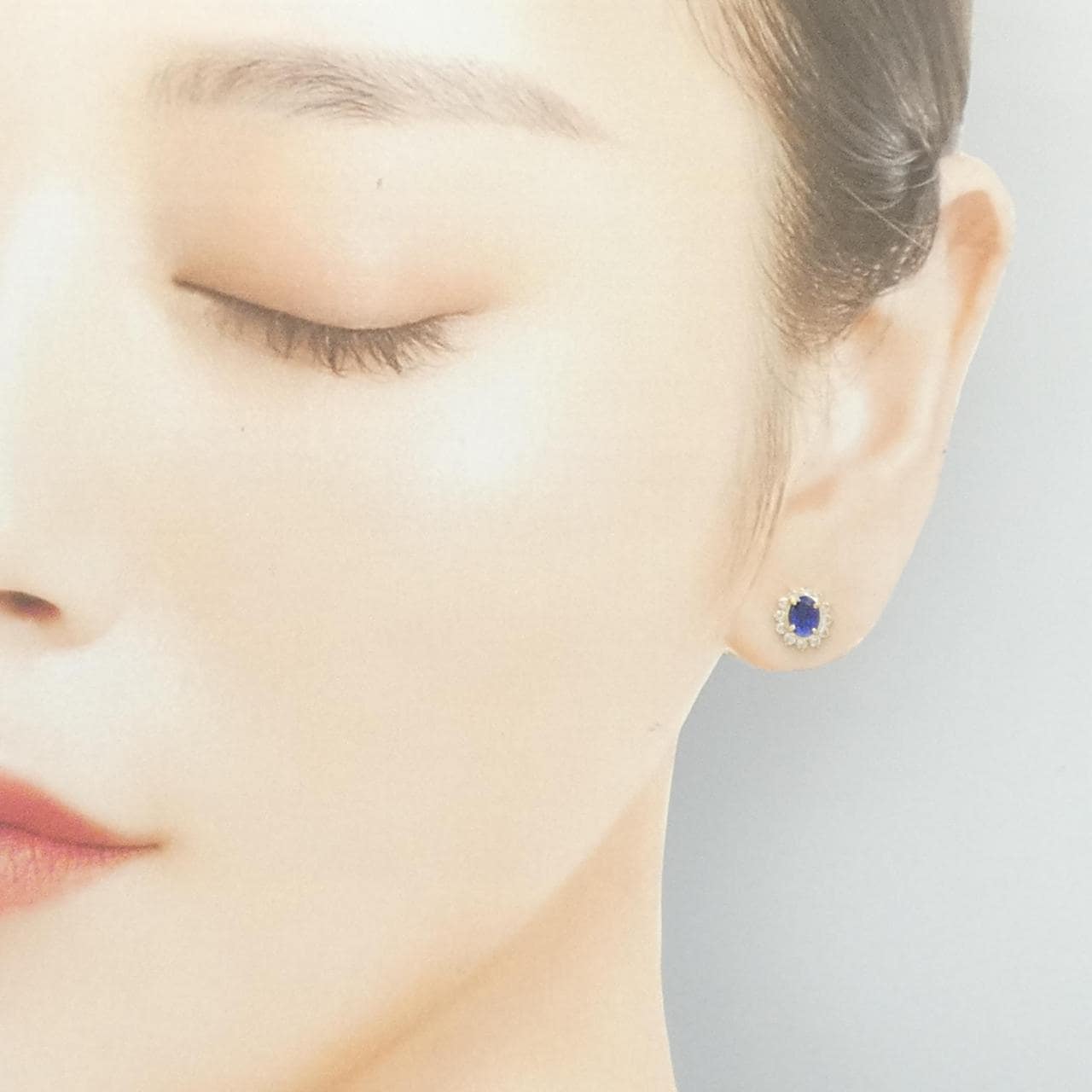 K18YG サファイヤ ピアス