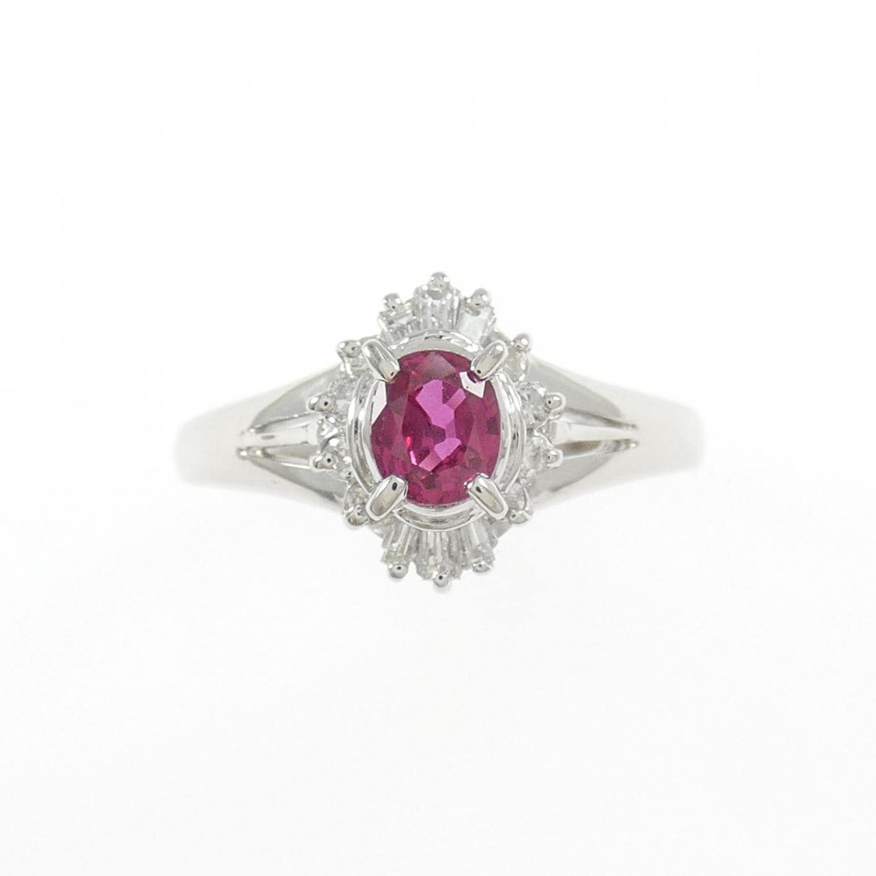 PT900 ルビー リング 0.31CT