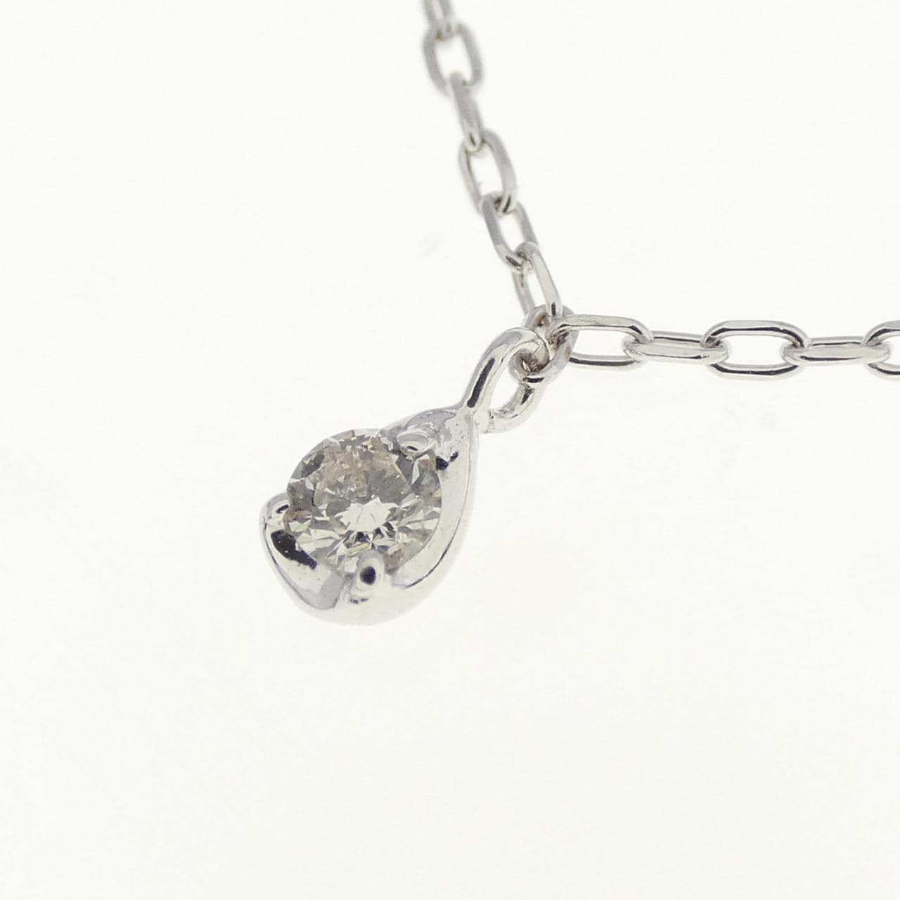 K18WG ダイヤモンド ネックレス 0.27CT