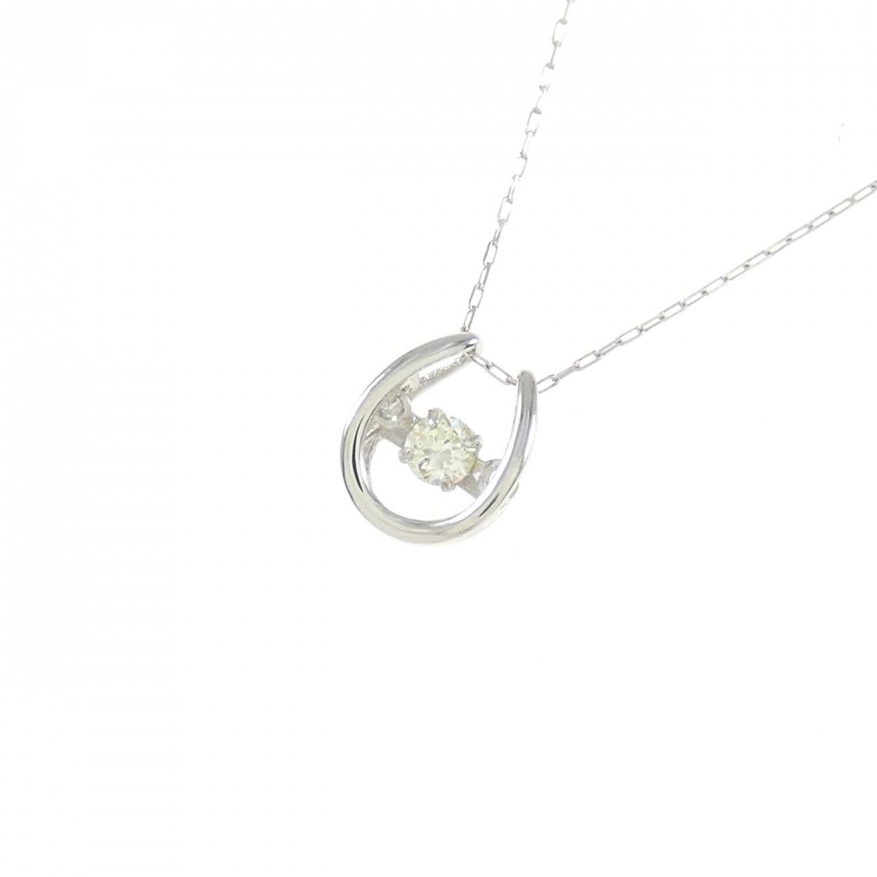 【新品】PT900 ダイヤモンド ネックレス 0.08CT