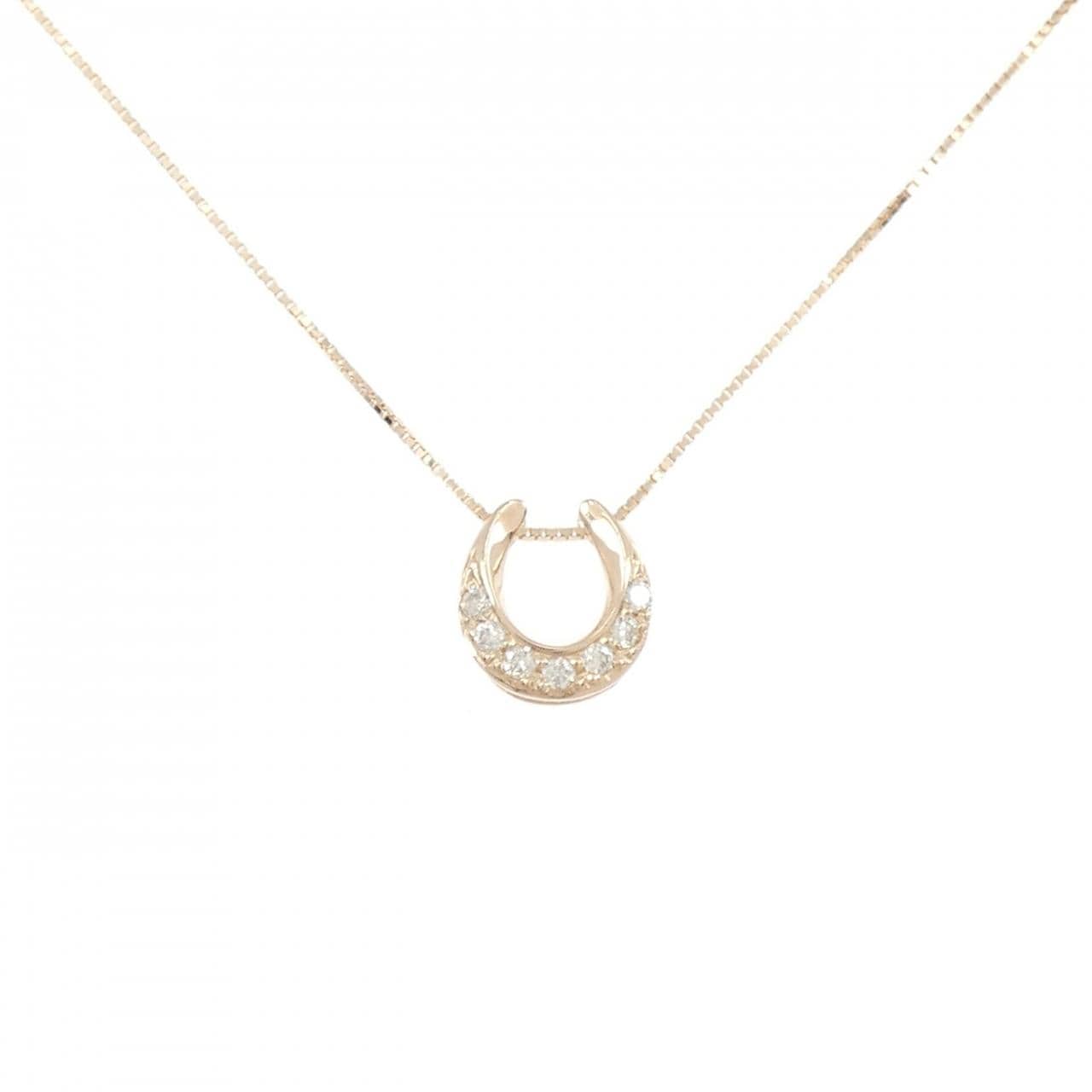 K10PG ダイヤモンド ネックレス 0.10CT