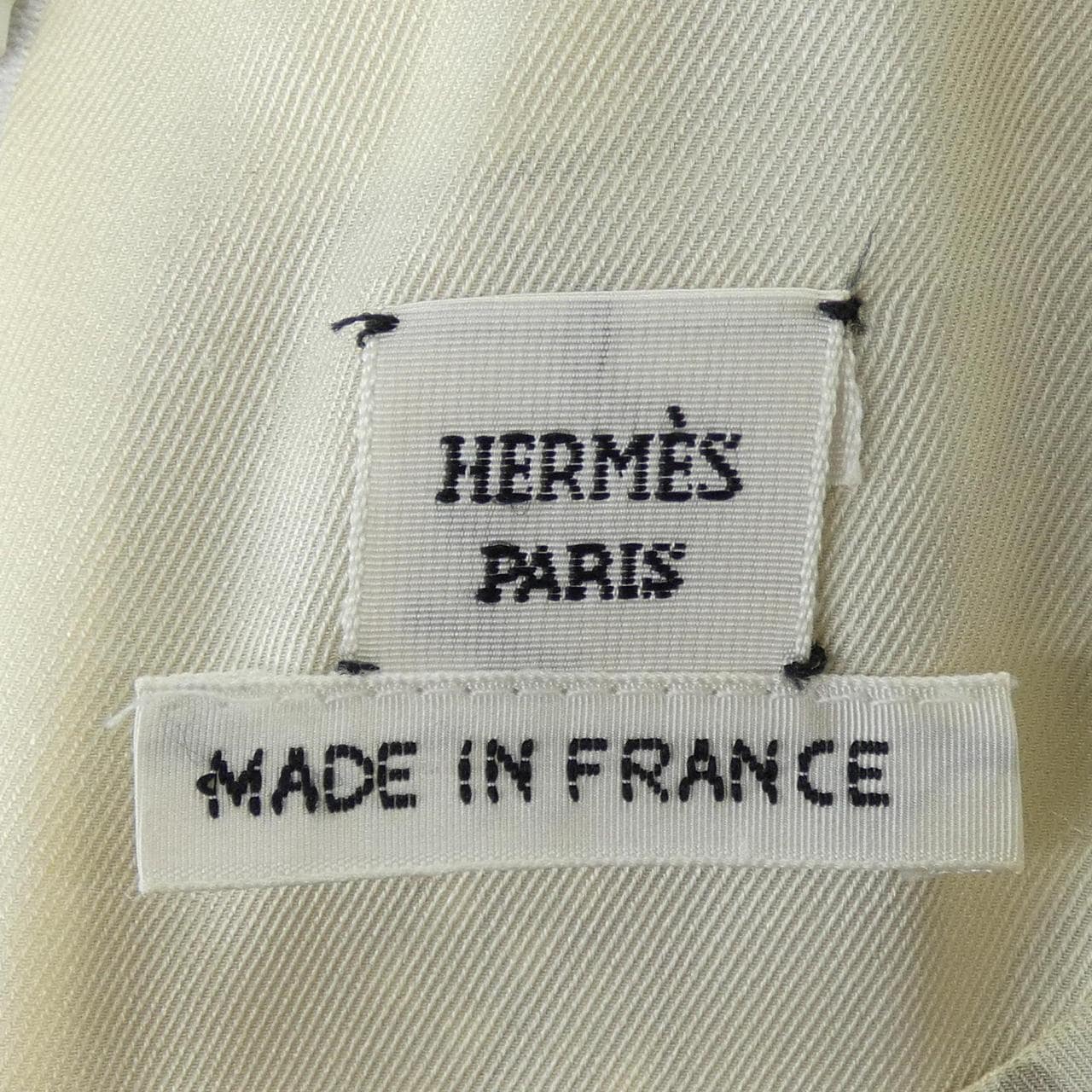 HERMES HERMES LES RUBANS DU CHEVAL *07-7300 Twill Reine Dress