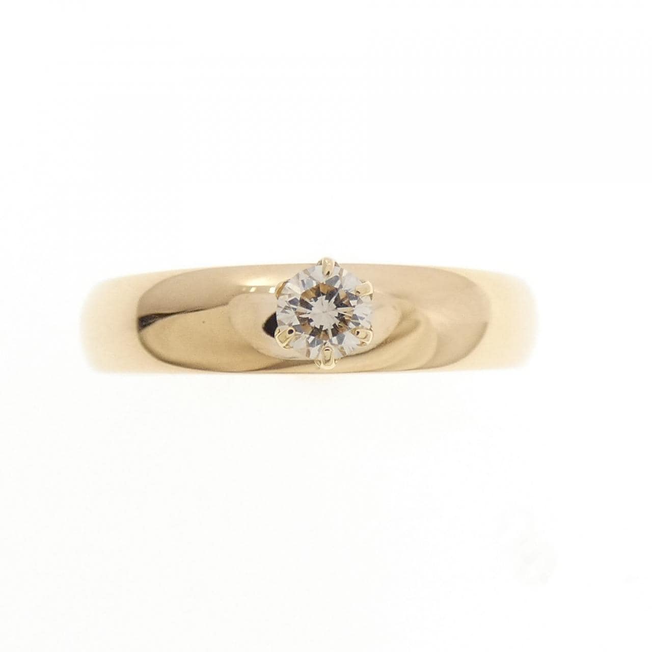K18YG ダイヤモンド リング 0.12CT
