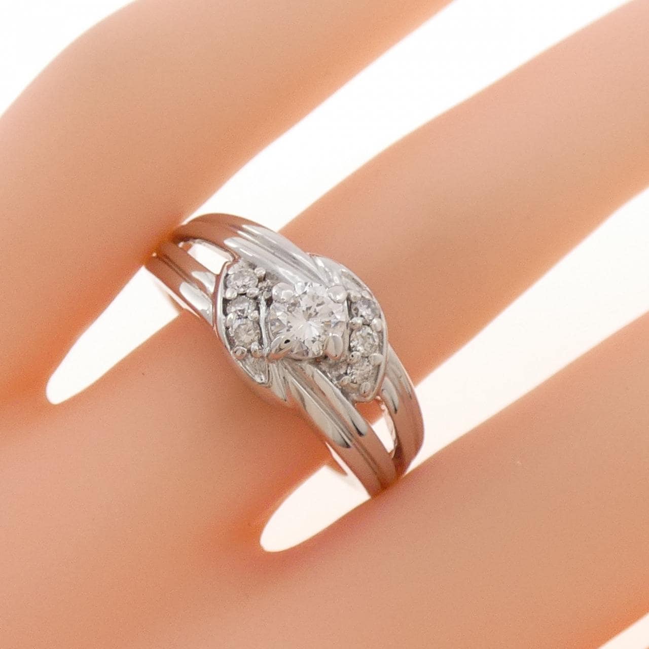 PT900 ダイヤモンド リング 0.42CT
