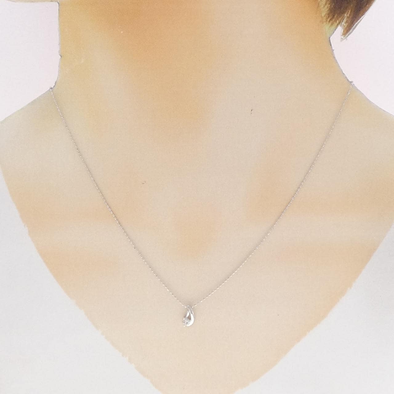 K10WG ダイヤモンド ネックレス