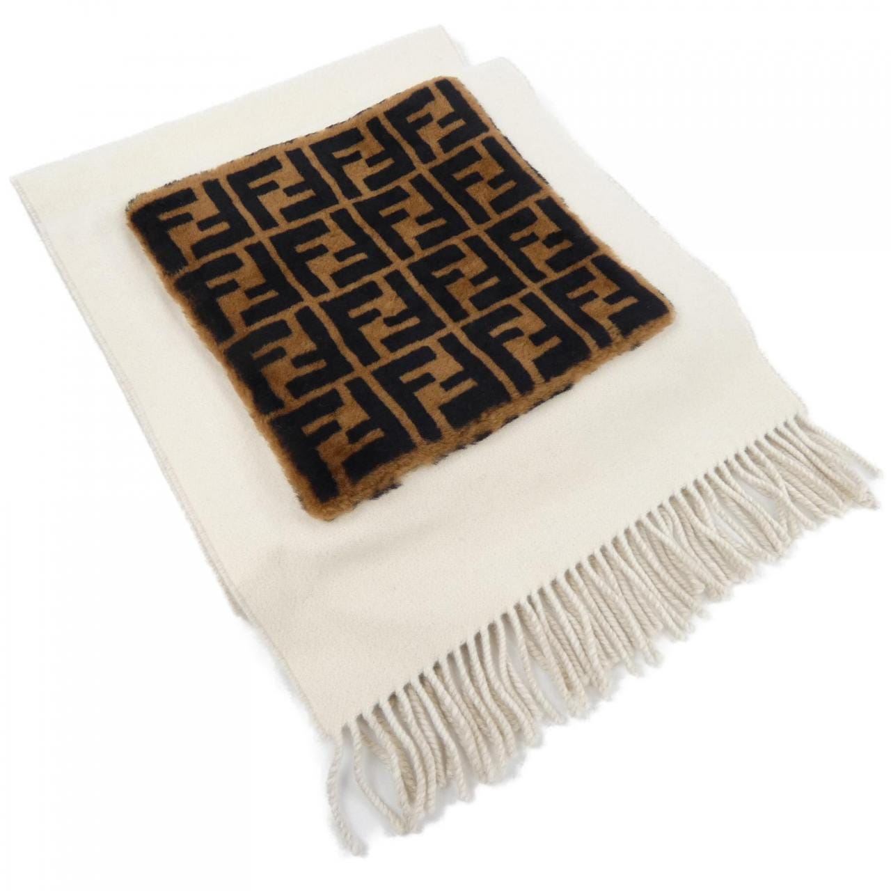 フェンディ FENDI FFプリントシアリングアップリケ FXT252 A20H MUFFLER