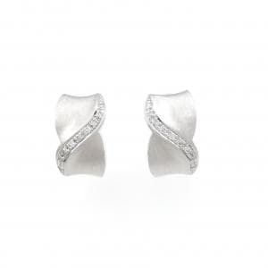 K18WG Diamond earrings 0.22CT