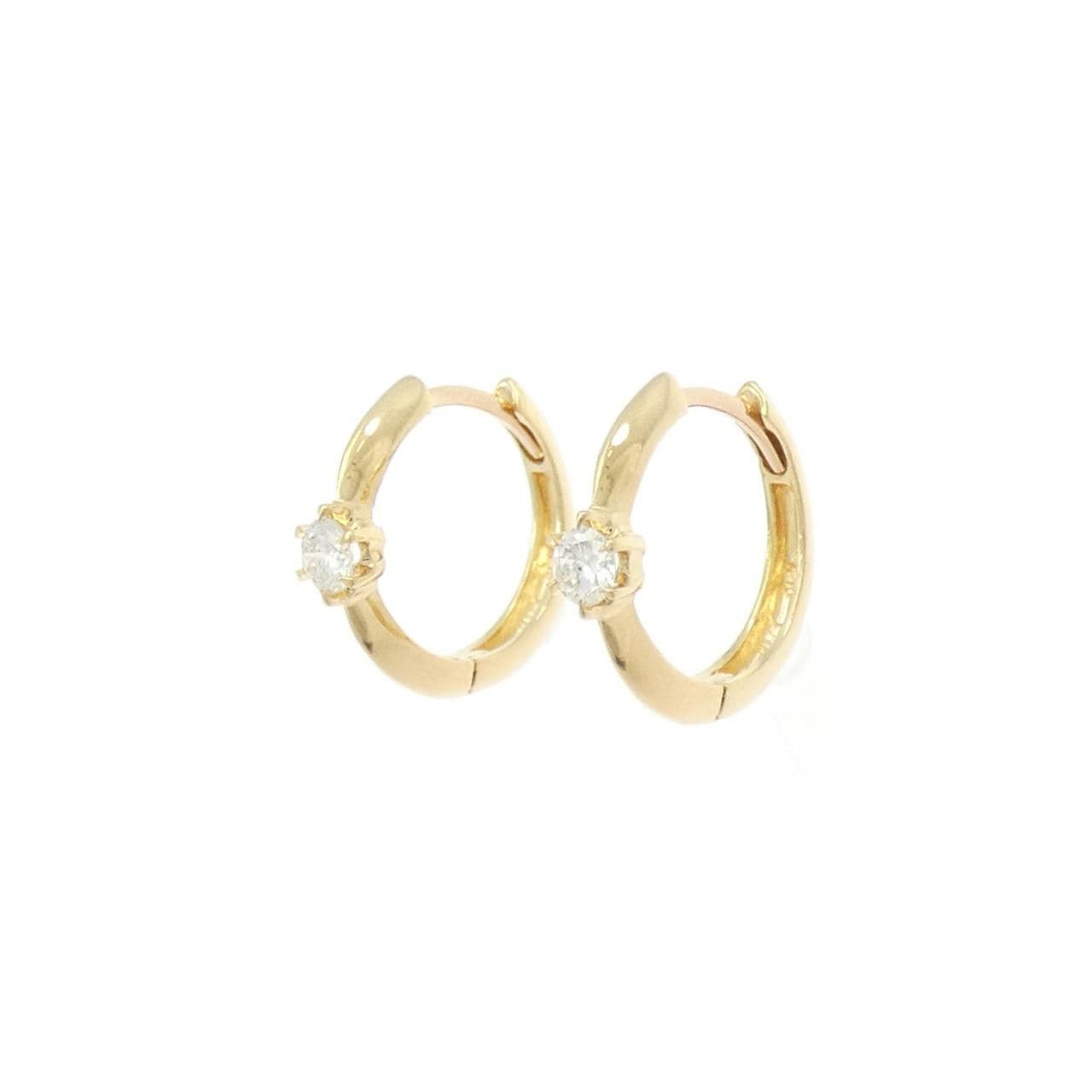 K18YG钻石耳环0.20CT