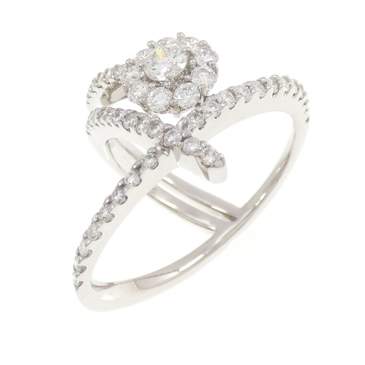 18KWG ダイヤモンド リング 0.18CT
