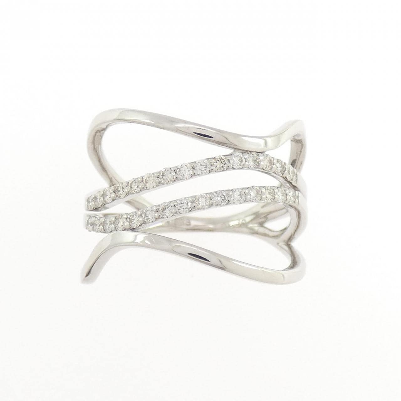 K18WG ダイヤモンド リング 0.30CT