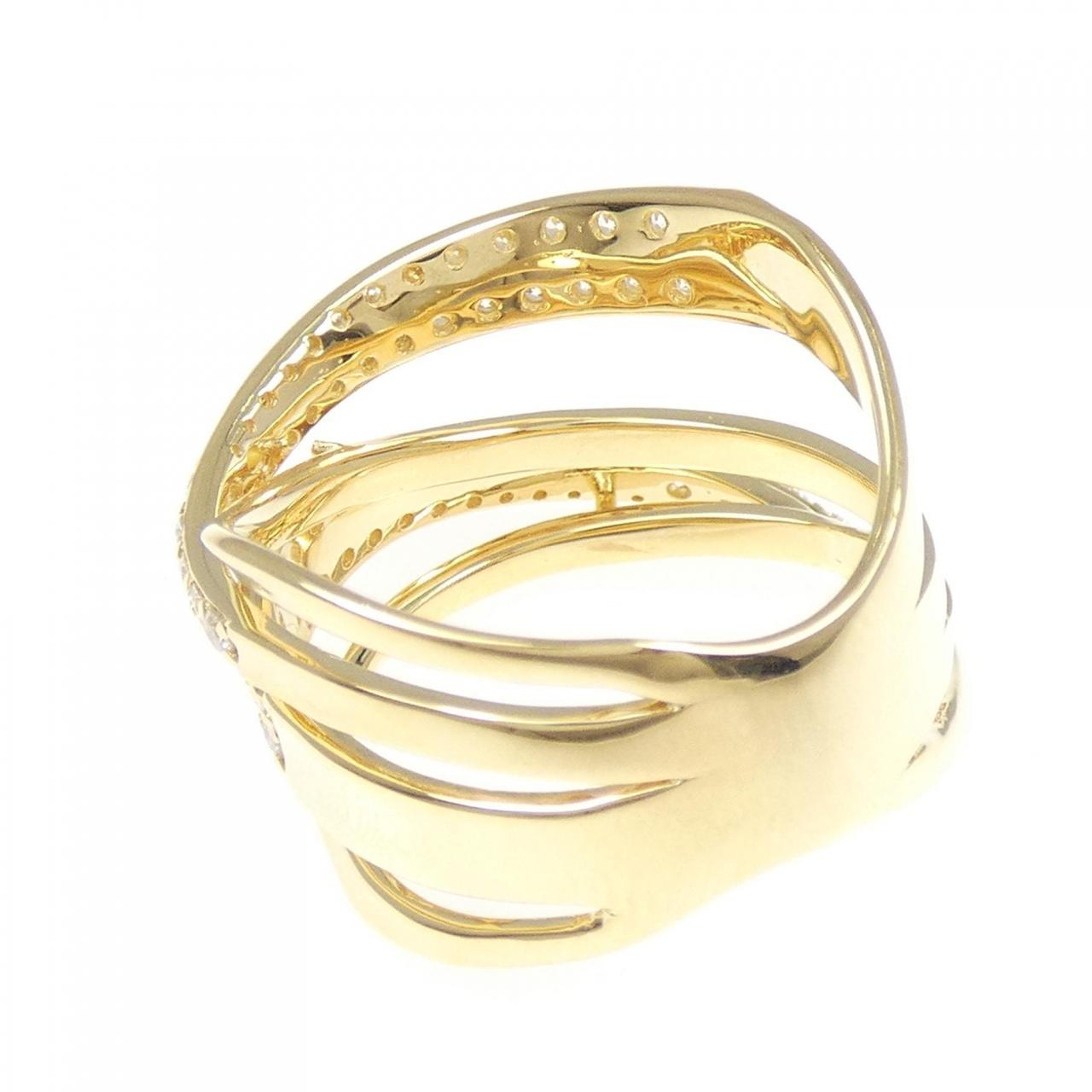 K18YG ダイヤモンド リング 0.85CT