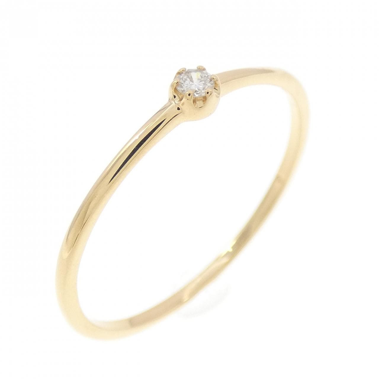 【リメイク】K18YG ダイヤモンド リング 0.03CT