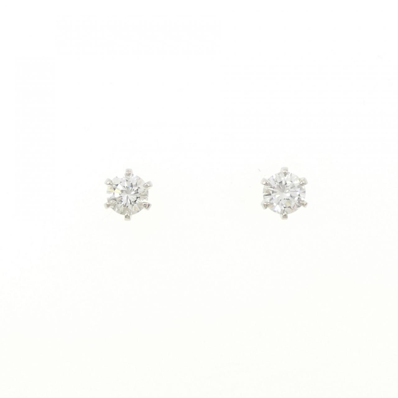 【リメイク】PT900/ST ダイヤモンド ピアス 0.241CT 0.253CT D-E VS1 VG