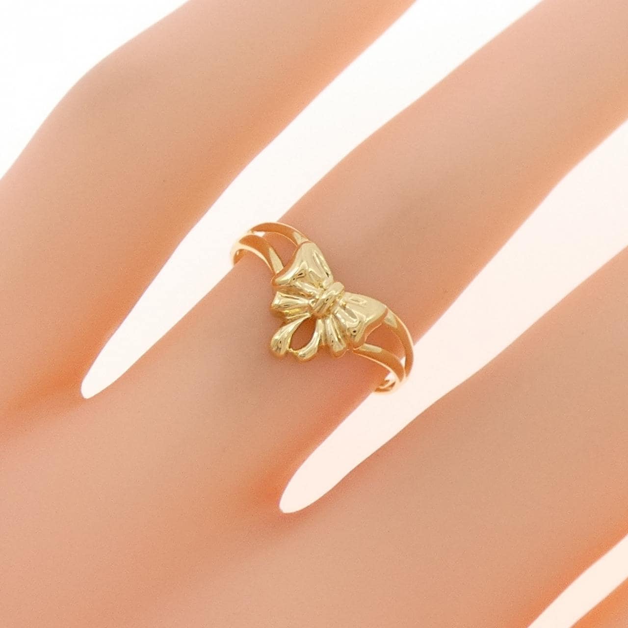 K18YG リボン リング