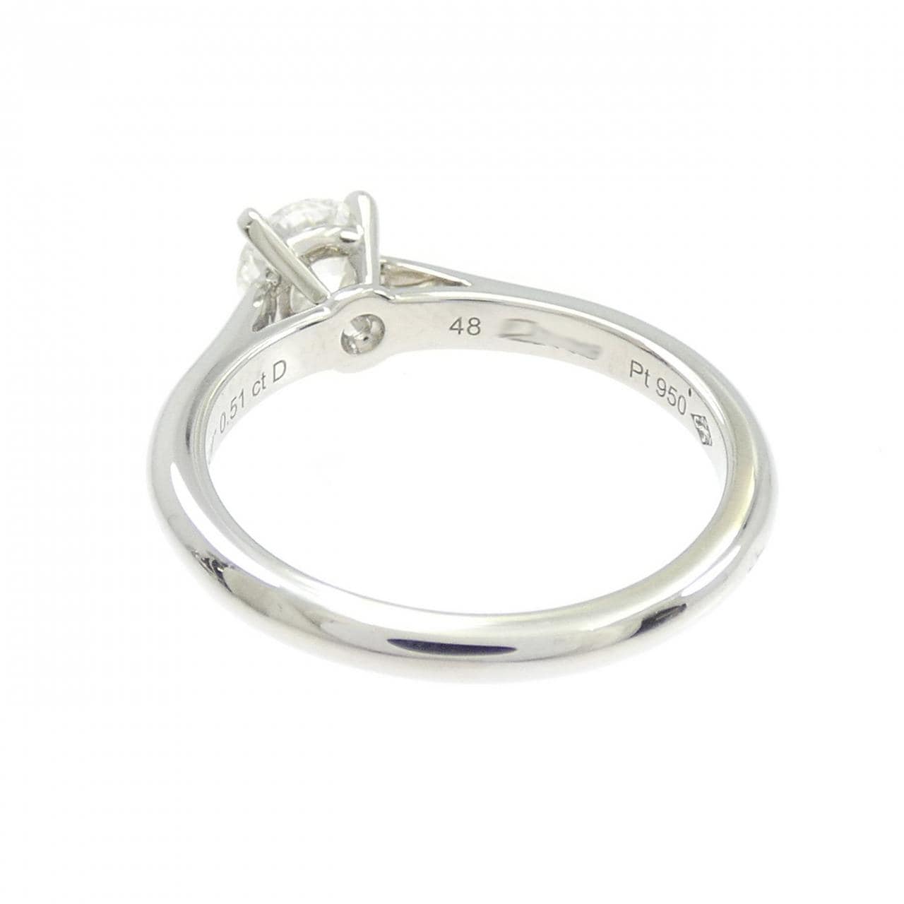 カルティエ 1895 ソリテール リング 0.51CT H VVS2 EXT