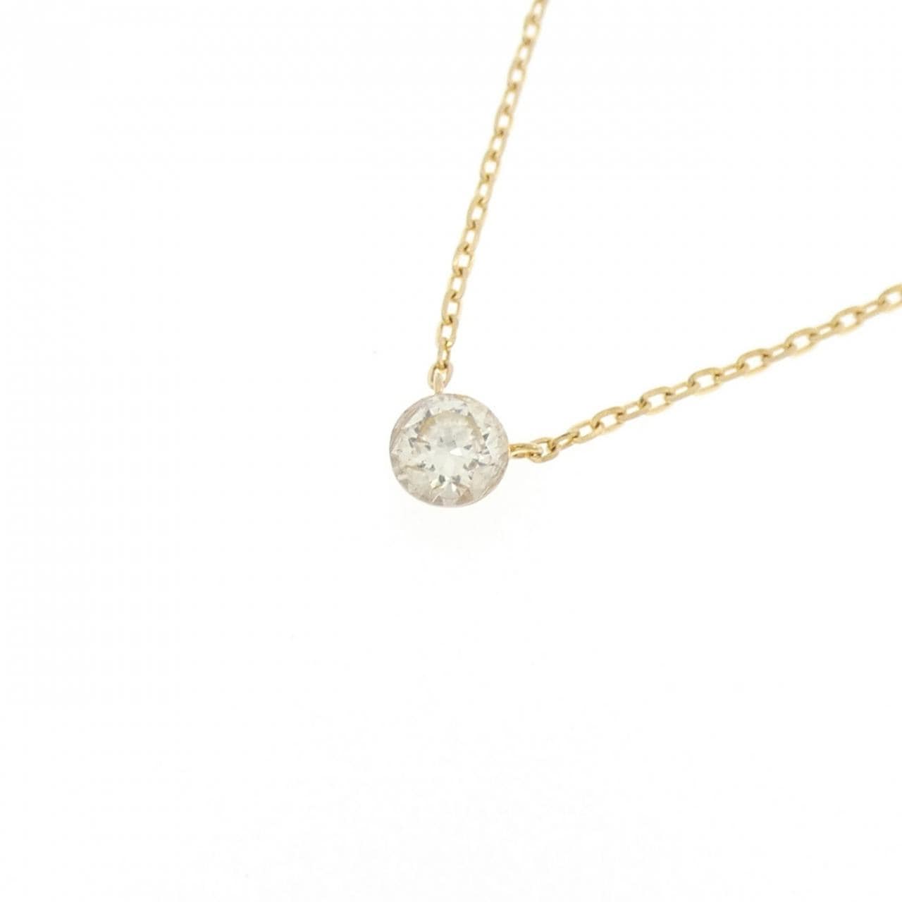 アガット ダイヤモンド ネックレス 0.1CT