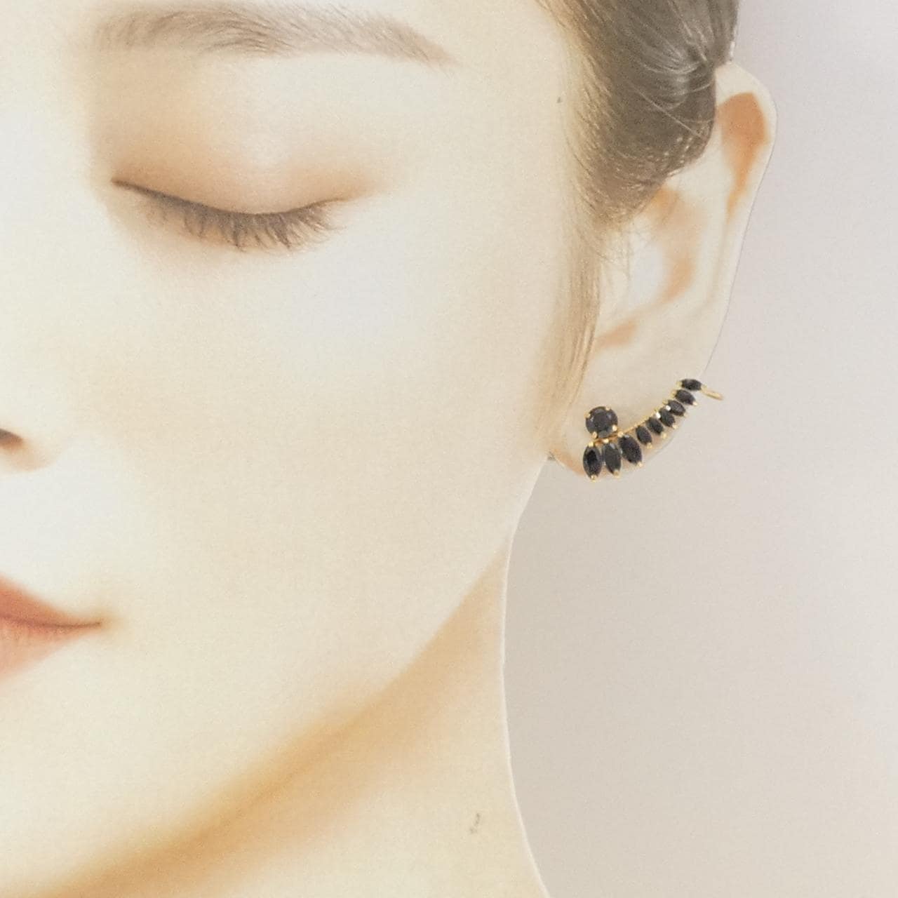 K18YG キュービック ピアス