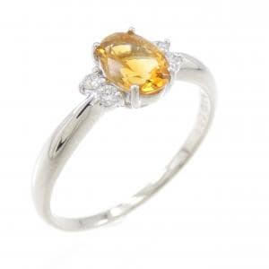 PT900 シトリン リング 0.69CT