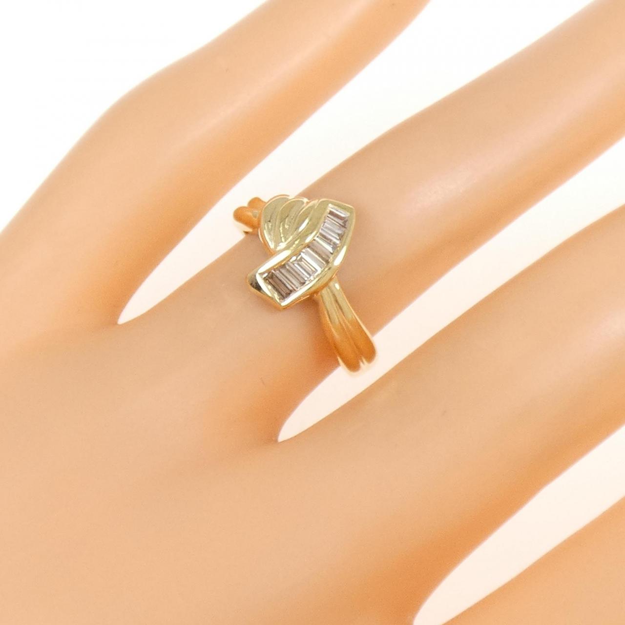 K18YG ダイヤモンド リング 0.25CT