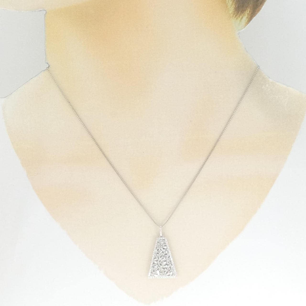 PT950/PT850 ダイヤモンド ネックレス 0.65CT