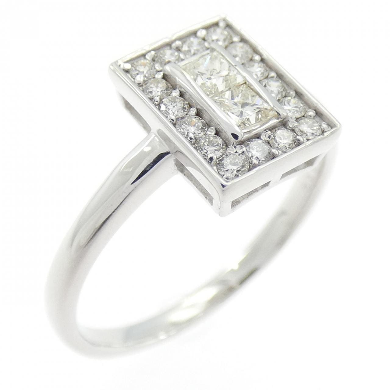 K18WG ダイヤモンド リング 0.30CT