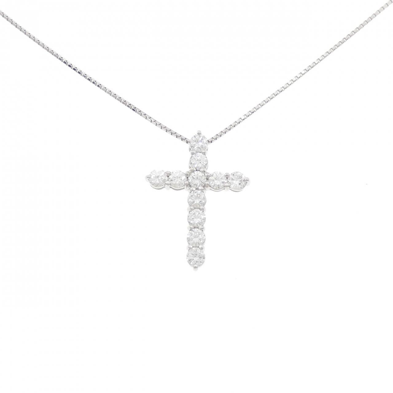 PT900/PT850 クロス ダイヤモンド ネックレス 2.071CT