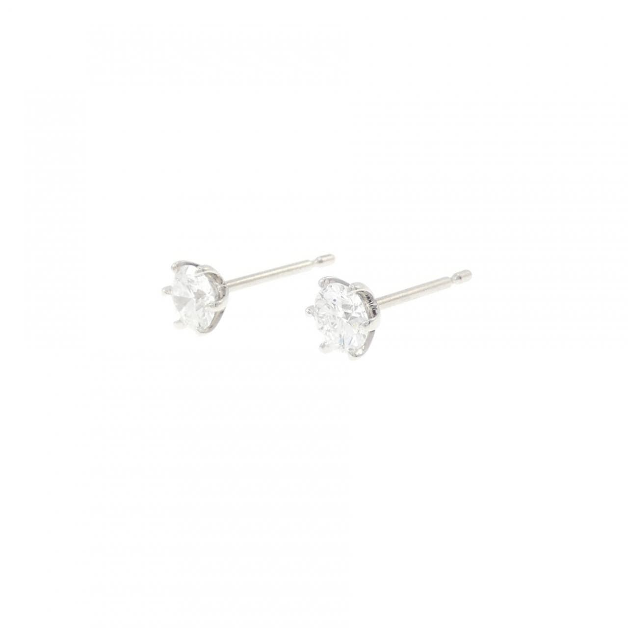 【リメイク】PT900/ST ダイヤモンド ピアス 0.252CT 0.269CT D VVS1 EXT-VG