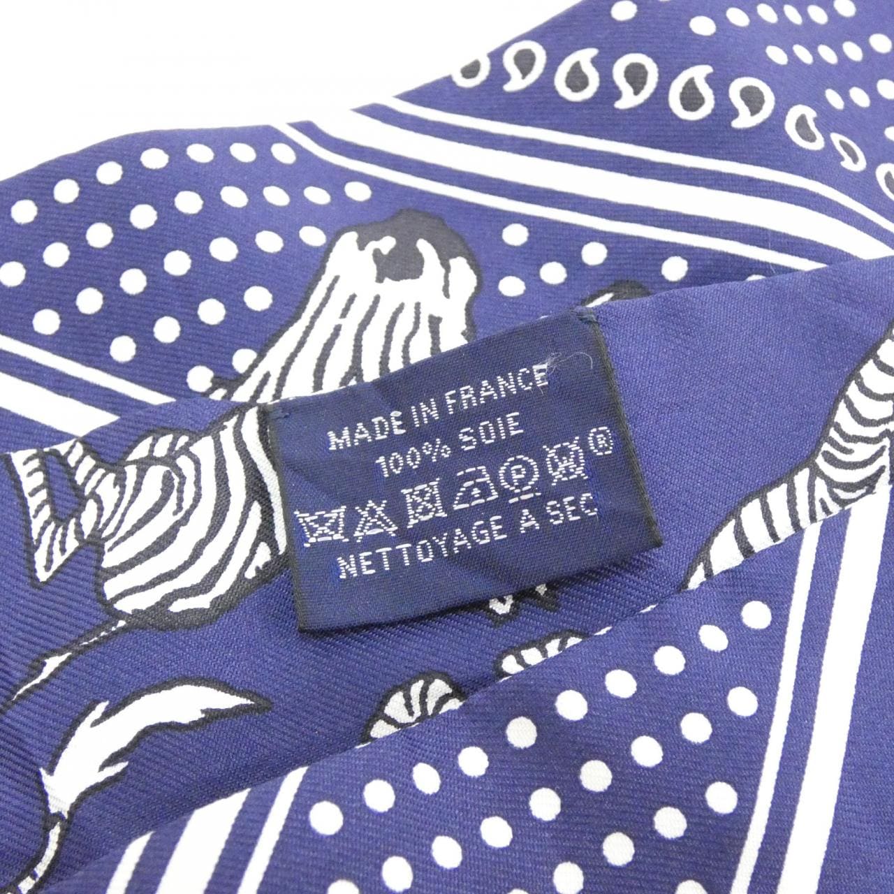 HERMES LES ZEBRES Twilly 063265S 围巾