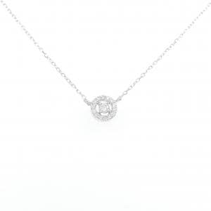 K18WG ダイヤモンド ネックレス 0.13CT