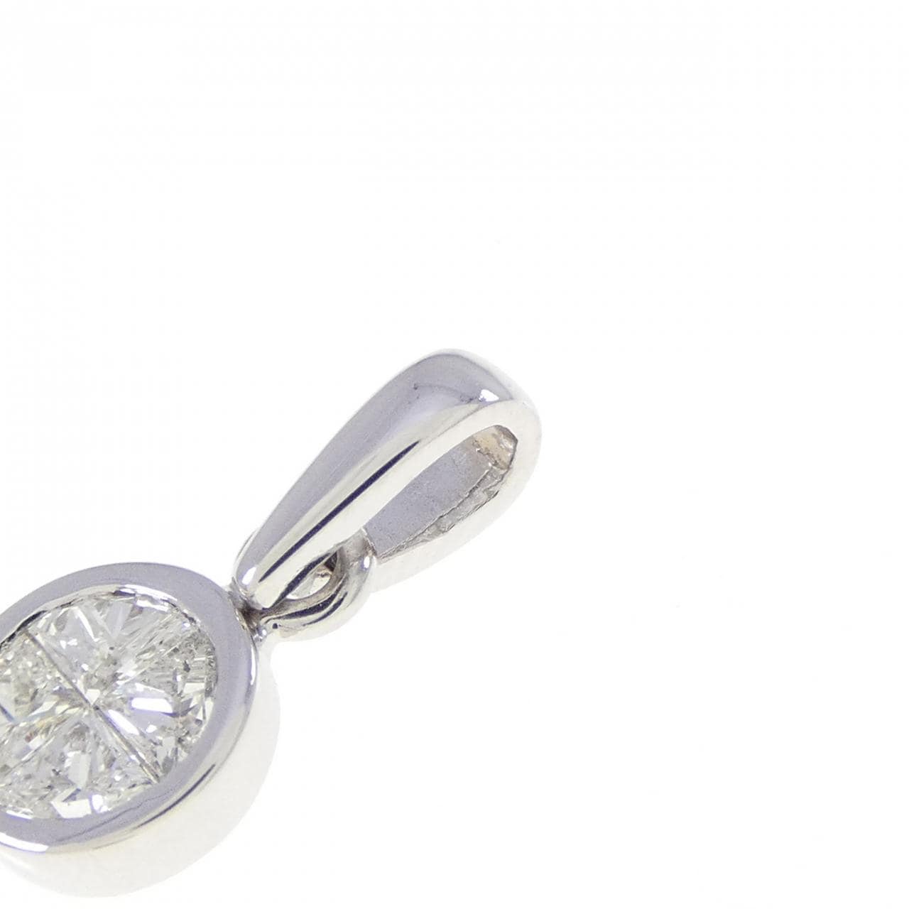K18WG ダイヤモンド ペンダント 0.27CT