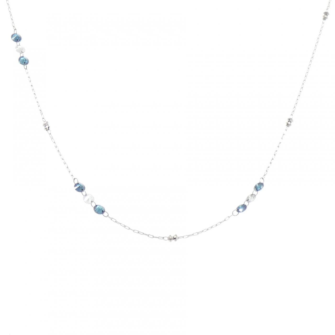 K18WG ダイヤモンド ネックレス 0.60CT