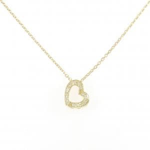 K18YG ハート ダイヤモンド ネックレス 0.11CT