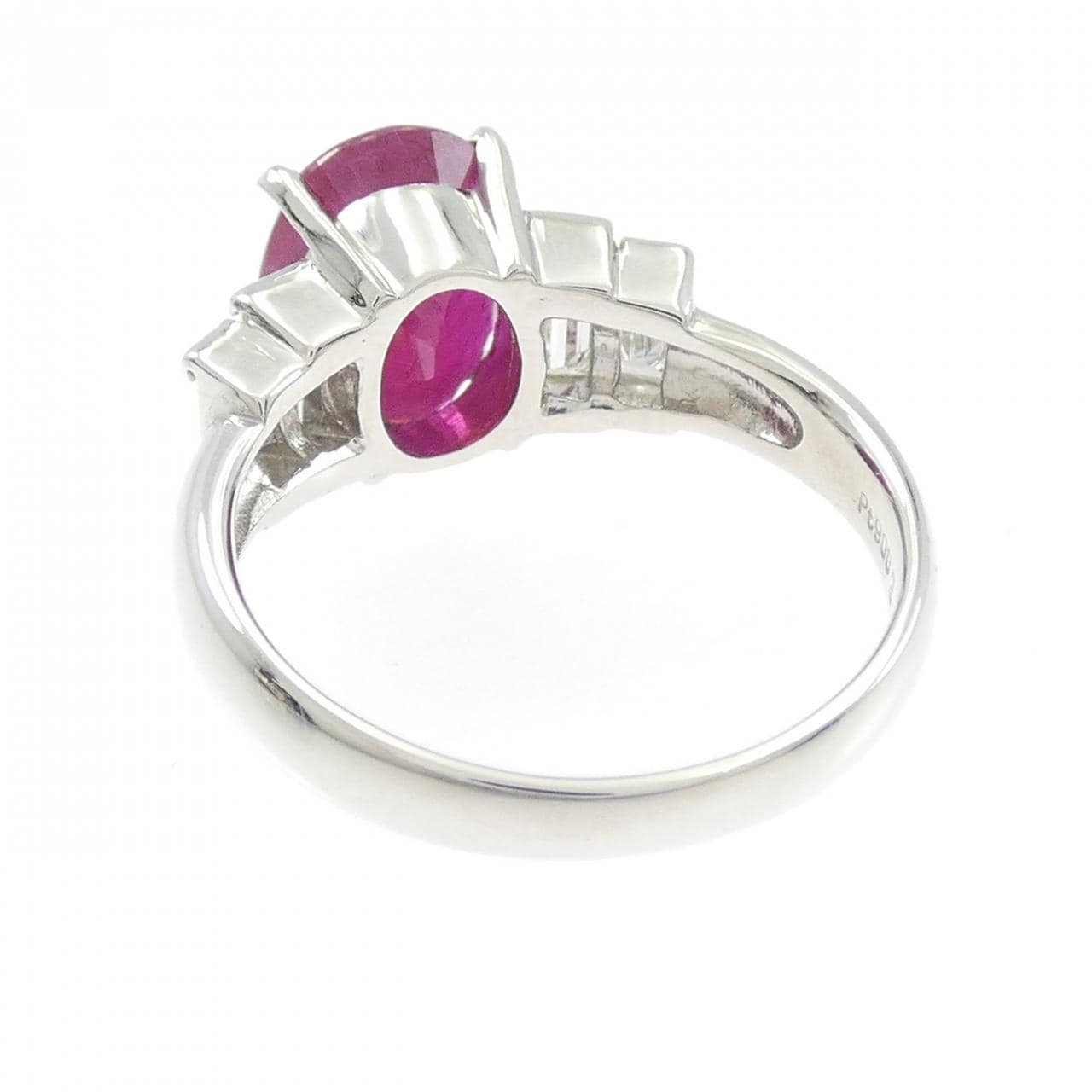 PT900 ルビー リング 3.455CT