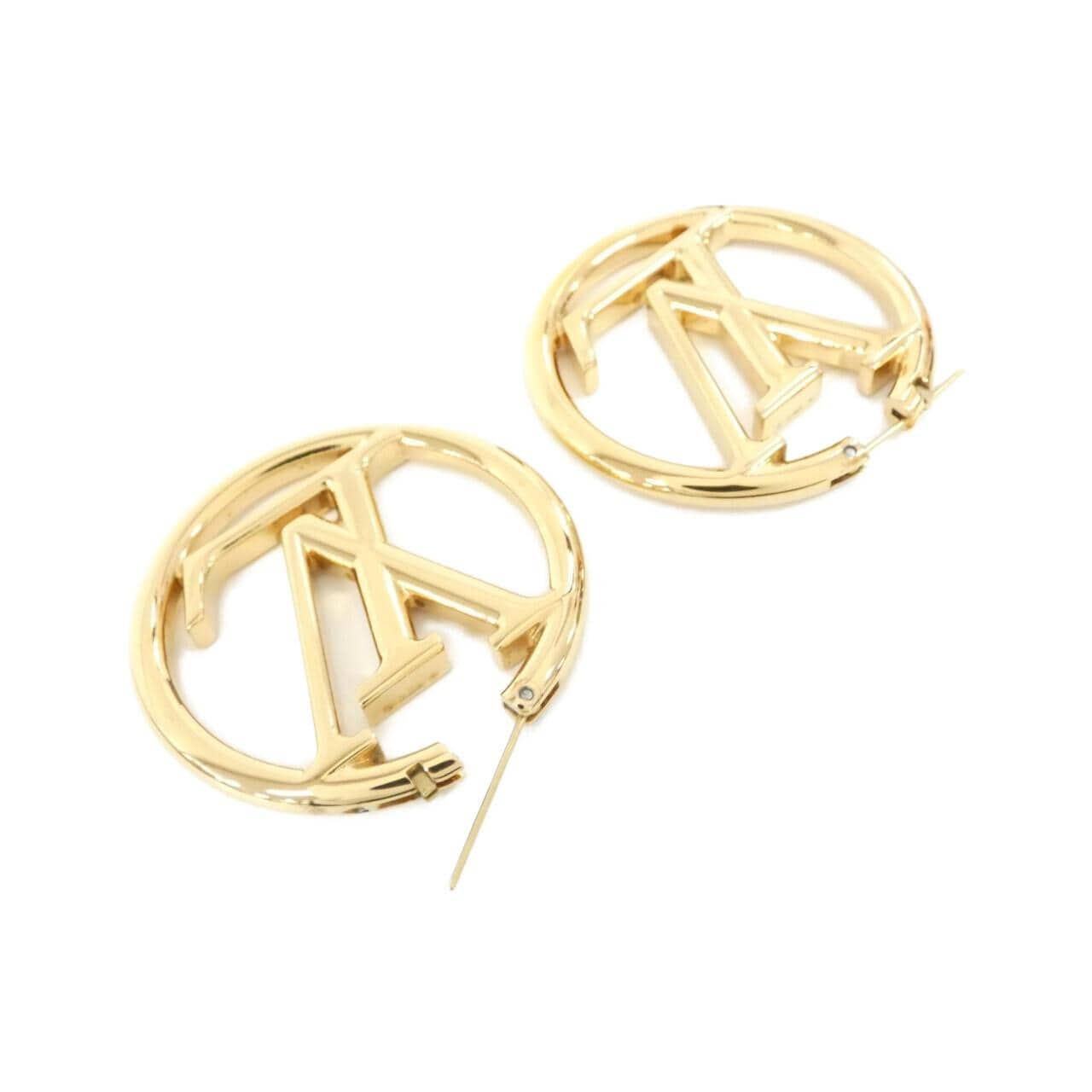 LOUIS VUITTON Boucle de Reuil Hoop Louise M64288 Earrings