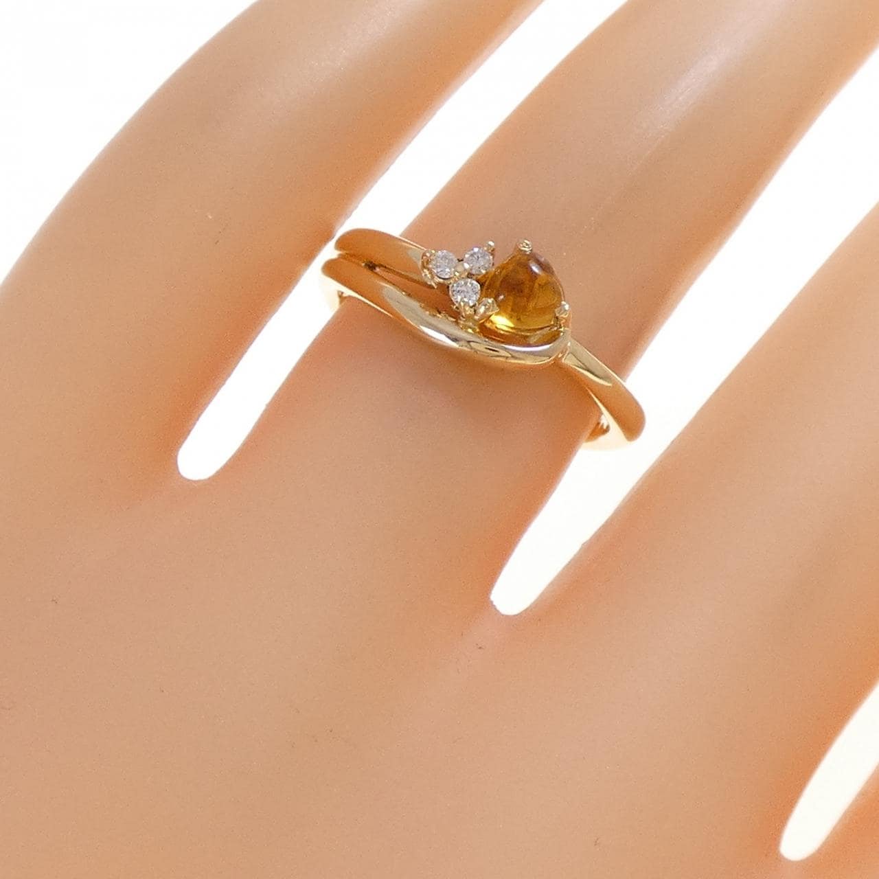 K18YG シトリン リング