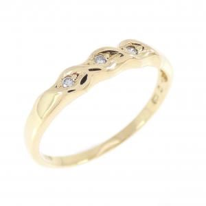 K18YG ダイヤモンド リング 0.03CT