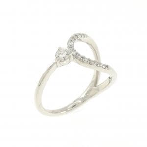 【新品】PT950 ダイヤモンド ピンキー リング 0.14CT