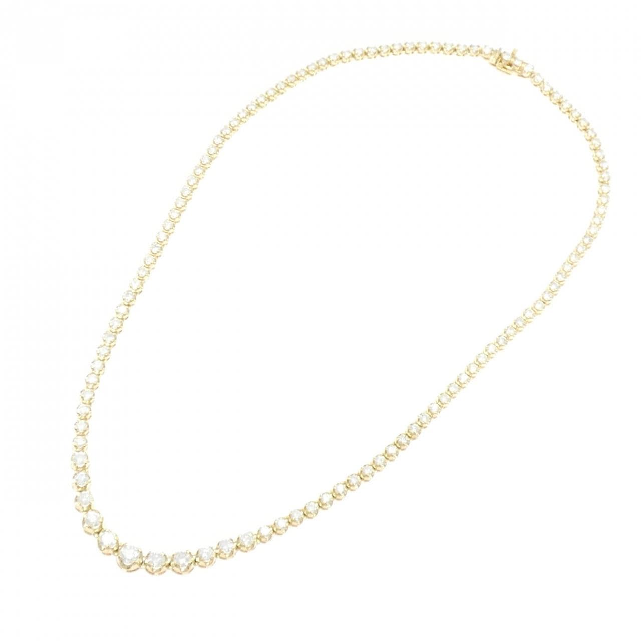 K18YG ダイヤモンド ネックレス 5.00CT