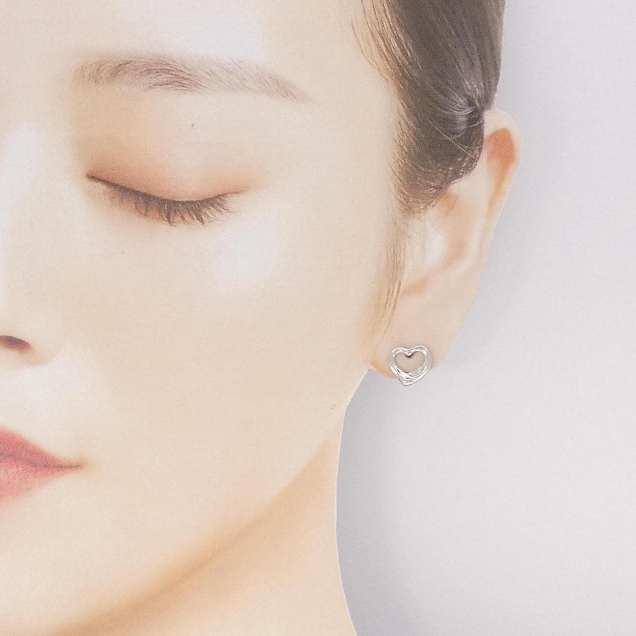 ティファニー オープンハート ミニ ピアス