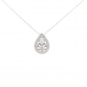 K18WG ダイヤモンド ネックレス 0.35CT