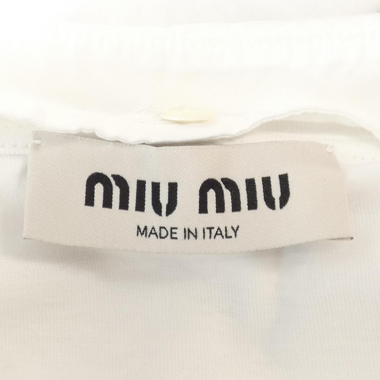 ミュウミュウ MIU MIU MIU MIU ロゴ MJN460 S231 11EC Tシャツ