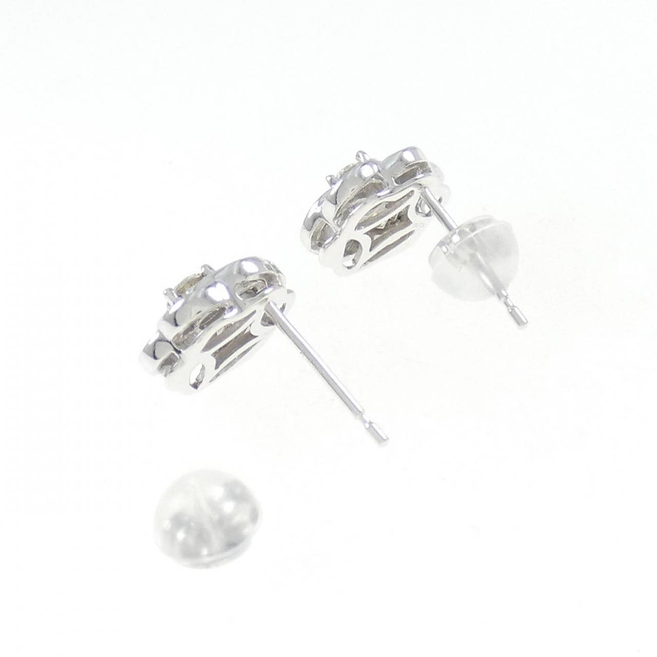 K18WG ダイヤモンド ピアス 0.50CT