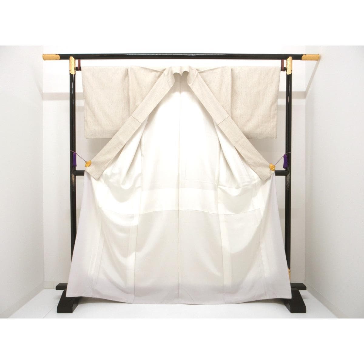 紬　証紙付　身幅Ｌ寸【本場結城紬】