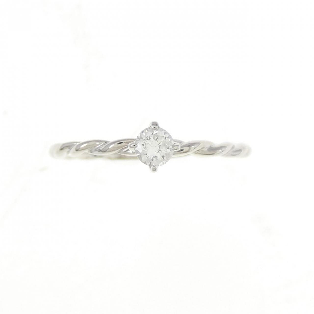 K18WG ダイヤモンド リング 0.10CT