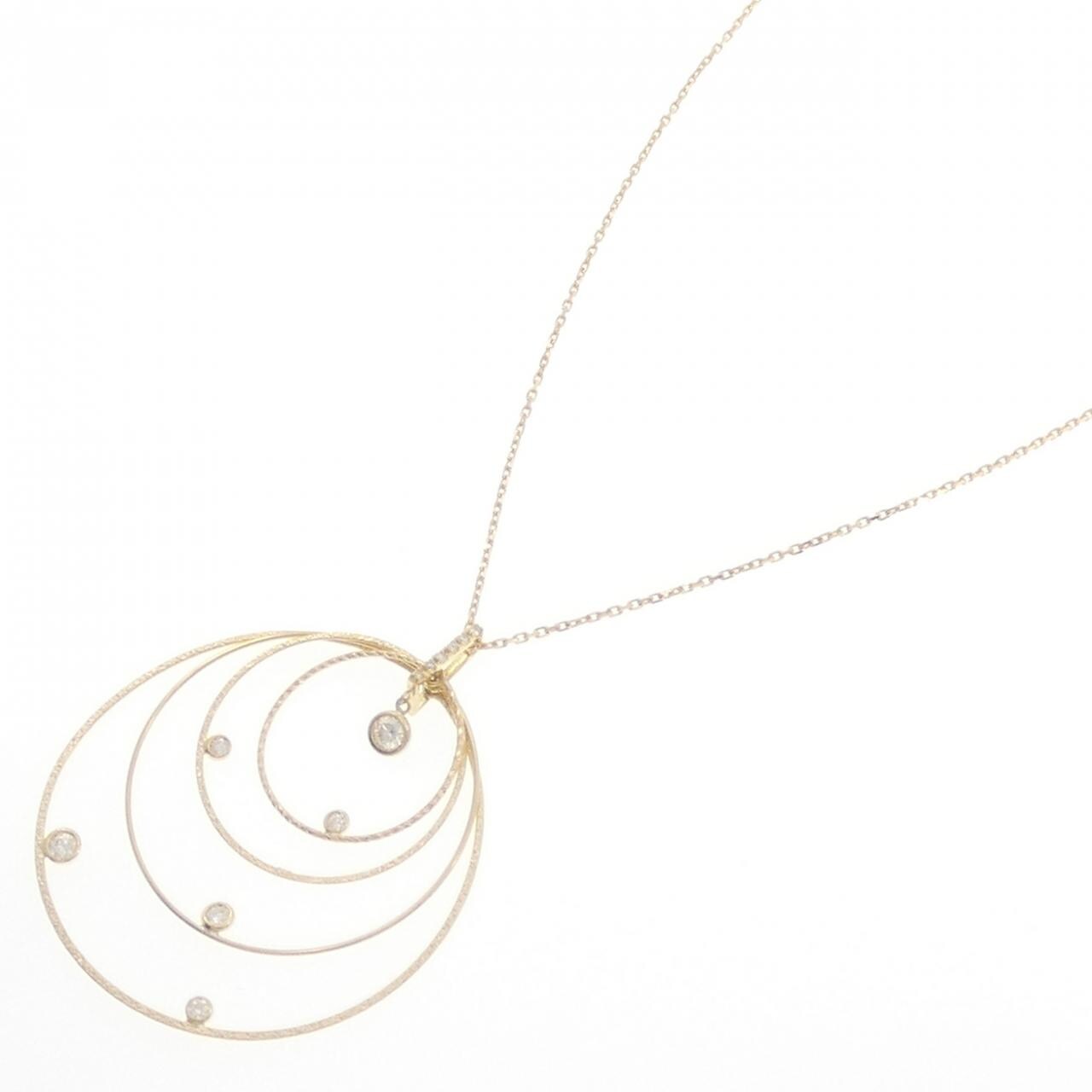 K18YG ダイヤモンド ネックレス 0.30CT