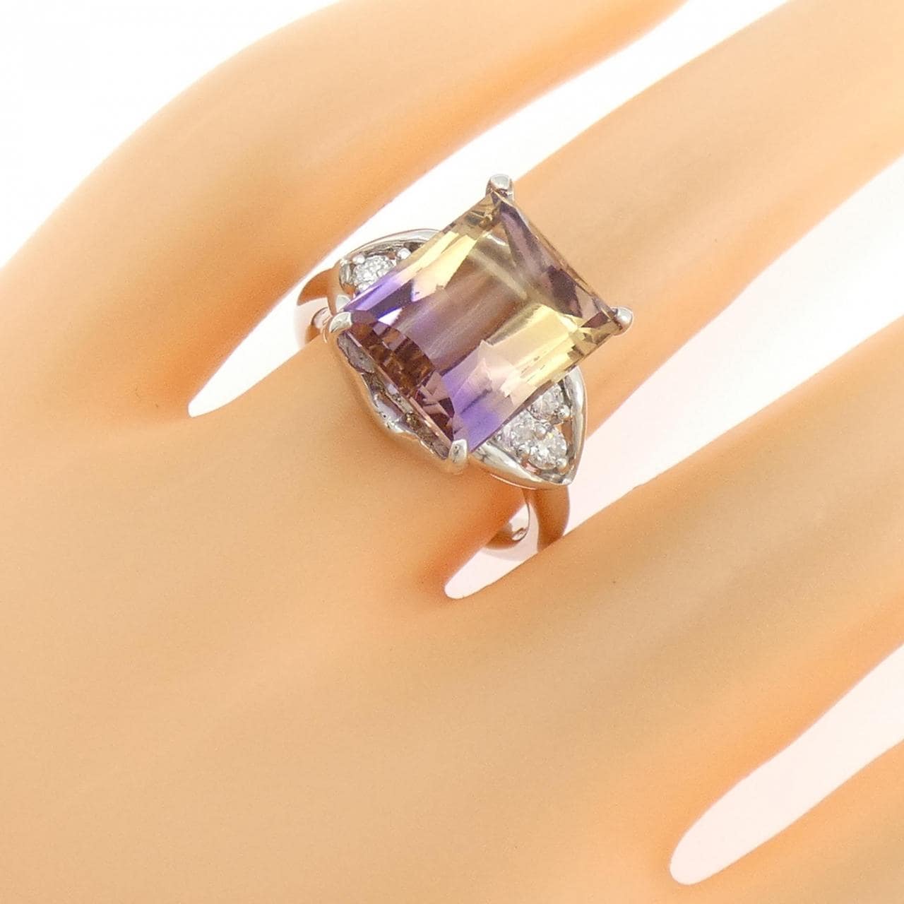 PT900 アメトリン リング 6.34CT