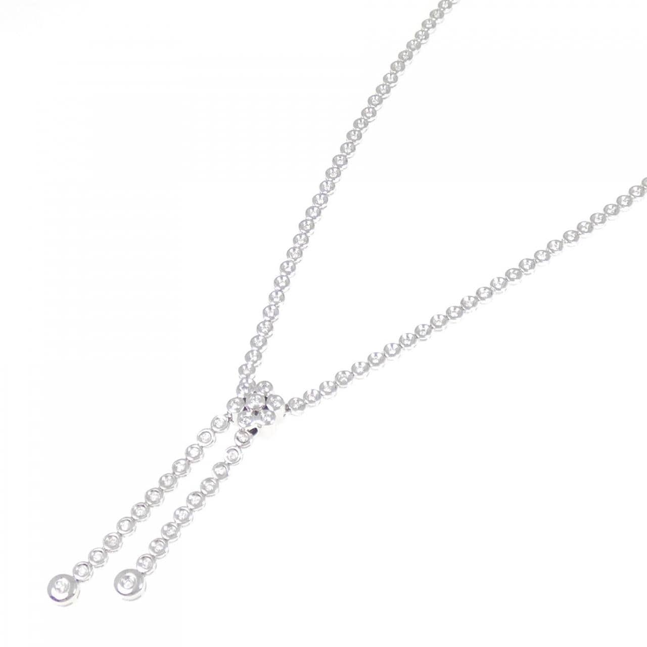 K18WG ダイヤモンド ネックレス 1.50CT