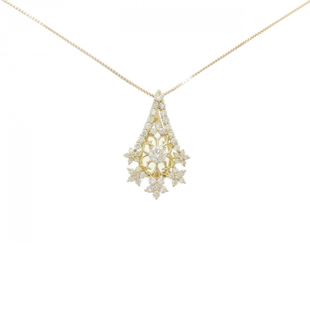 K18YG ダイヤモンド ネックレス 0.30CT
