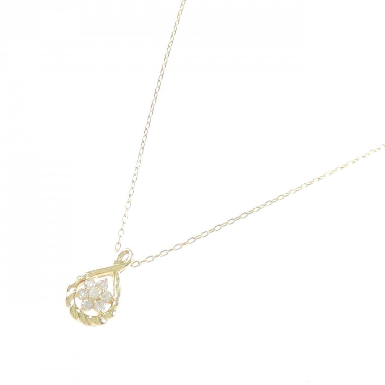K18YG ダイヤモンド ネックレス 0.2CT
